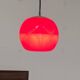 Vintage German space age glass ball pendant lamp by Peill & Putzler, 1970s.