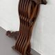 Chaise Pliante Vintage en Bois Sculpté