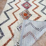 Azilal Moroccan wool rug, handmade: Berber pattern (150 x 96 cm)