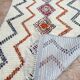 Azilal Moroccan wool rug, handmade: Berber pattern (150 x 96 cm)