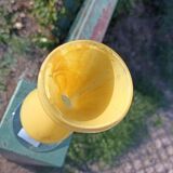 Vase en cristal jaune Cristallerie d'Aubusson