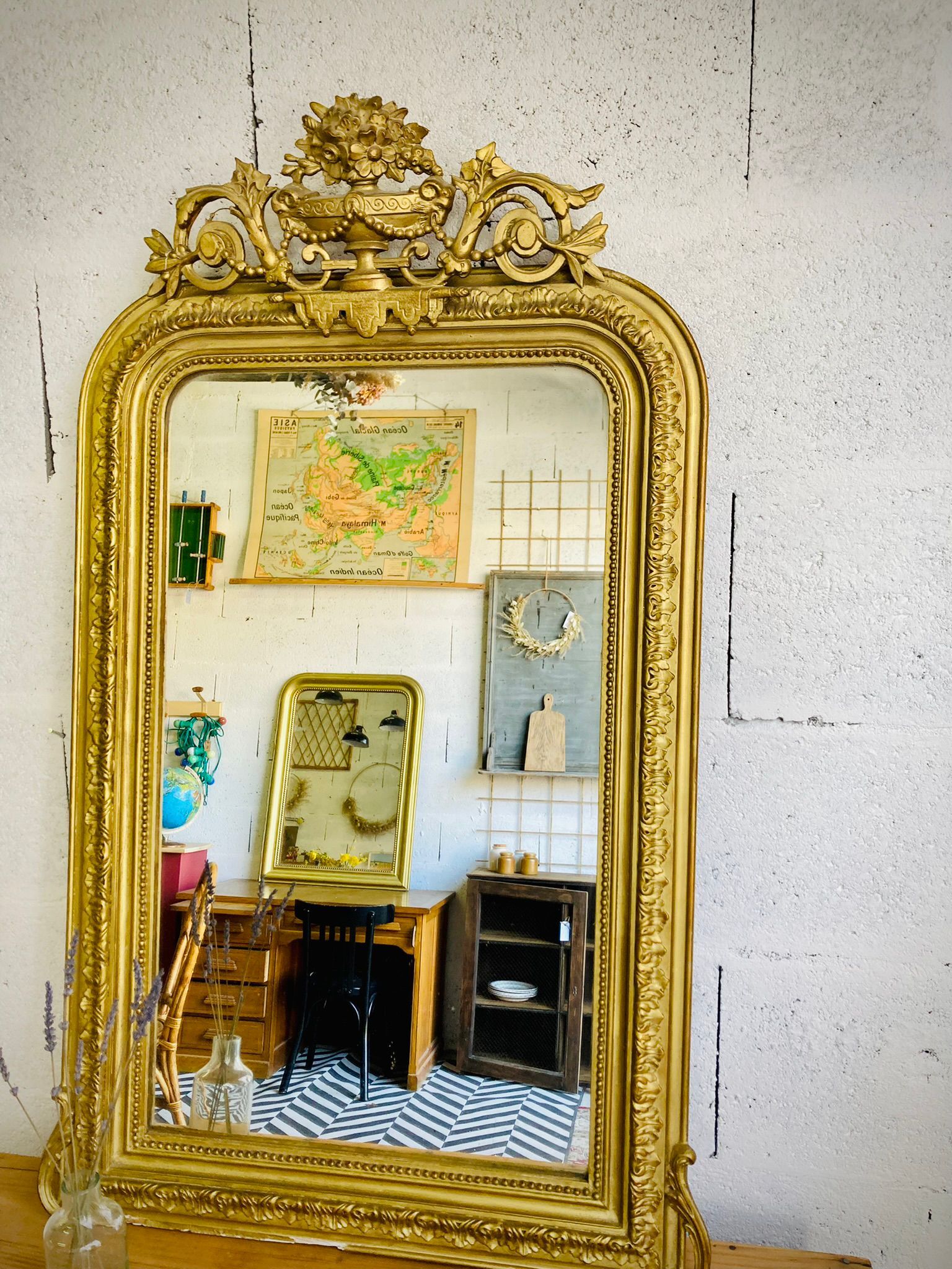 Old style mirror 112x79cm