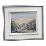 Painting Mountainous landscape with figures Ruth Martel