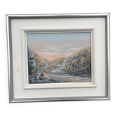 Tableau Paysage montagneux avec personnages Ruth Martel