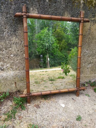 Miroir bambou  93x73cm