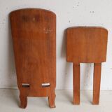 Child's folding chair carved – traditional wooden craftsmanship