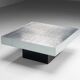 Table basse gravée par Bernhard Rohne