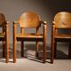 6 fauteuils par Rainer Daumiller en bois de pin, Danemark années 1980