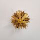 Golden metal ceiling light, Banci Firenze, 1970