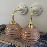 Pair of Art Deco wall lights