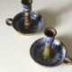 Pair of ceramic candle holders 1960 Roland Moreau