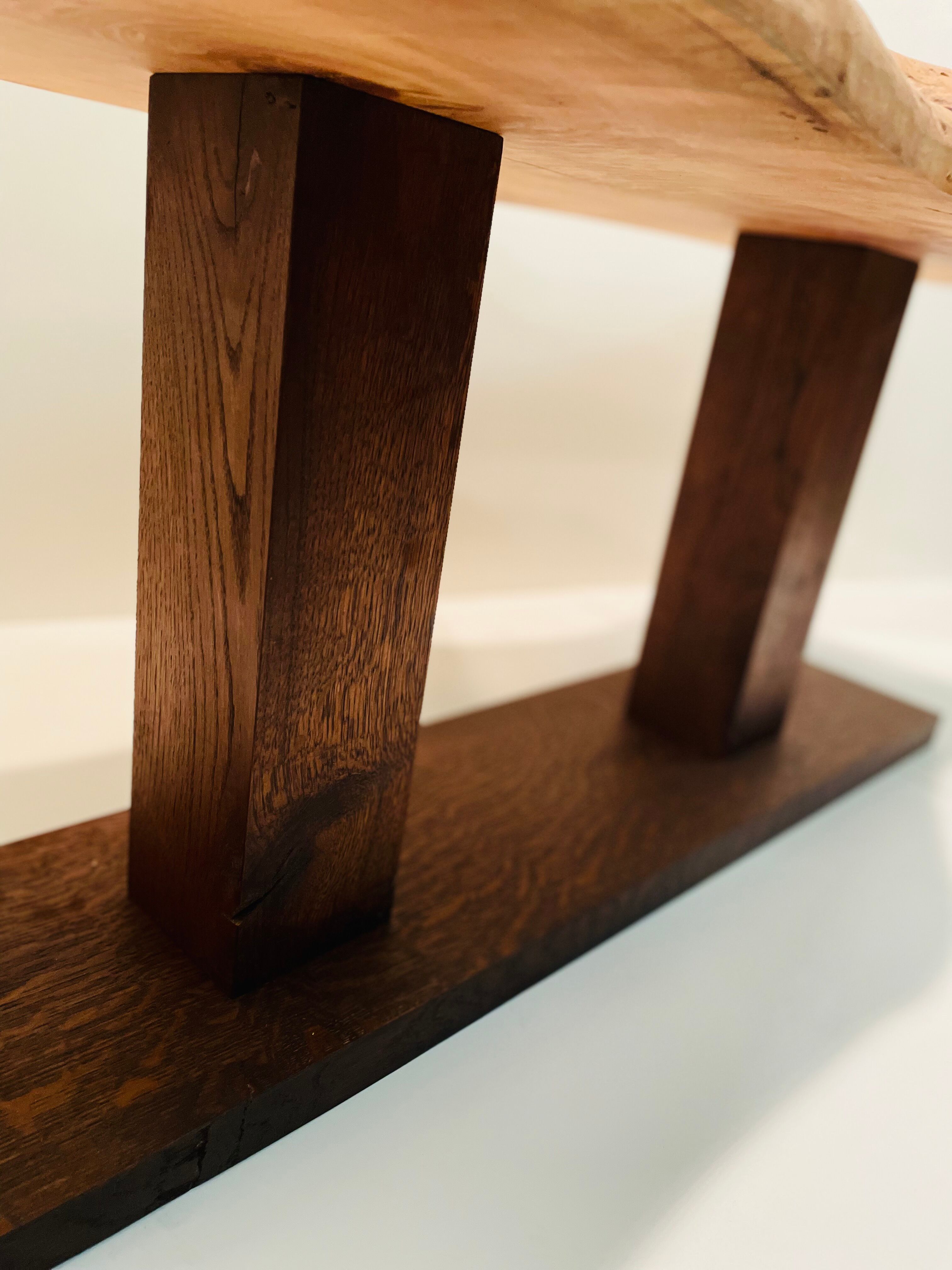 Solid wood coffee table