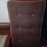 2-seater vintage fawn skai
