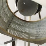 70s/80s parquet floor lamp with 2 spotlights