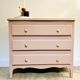 Commode rose ancien bois
