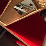 Shelf staircase Zig-Zag graphic design red serie LACK Ikea vintage 1980