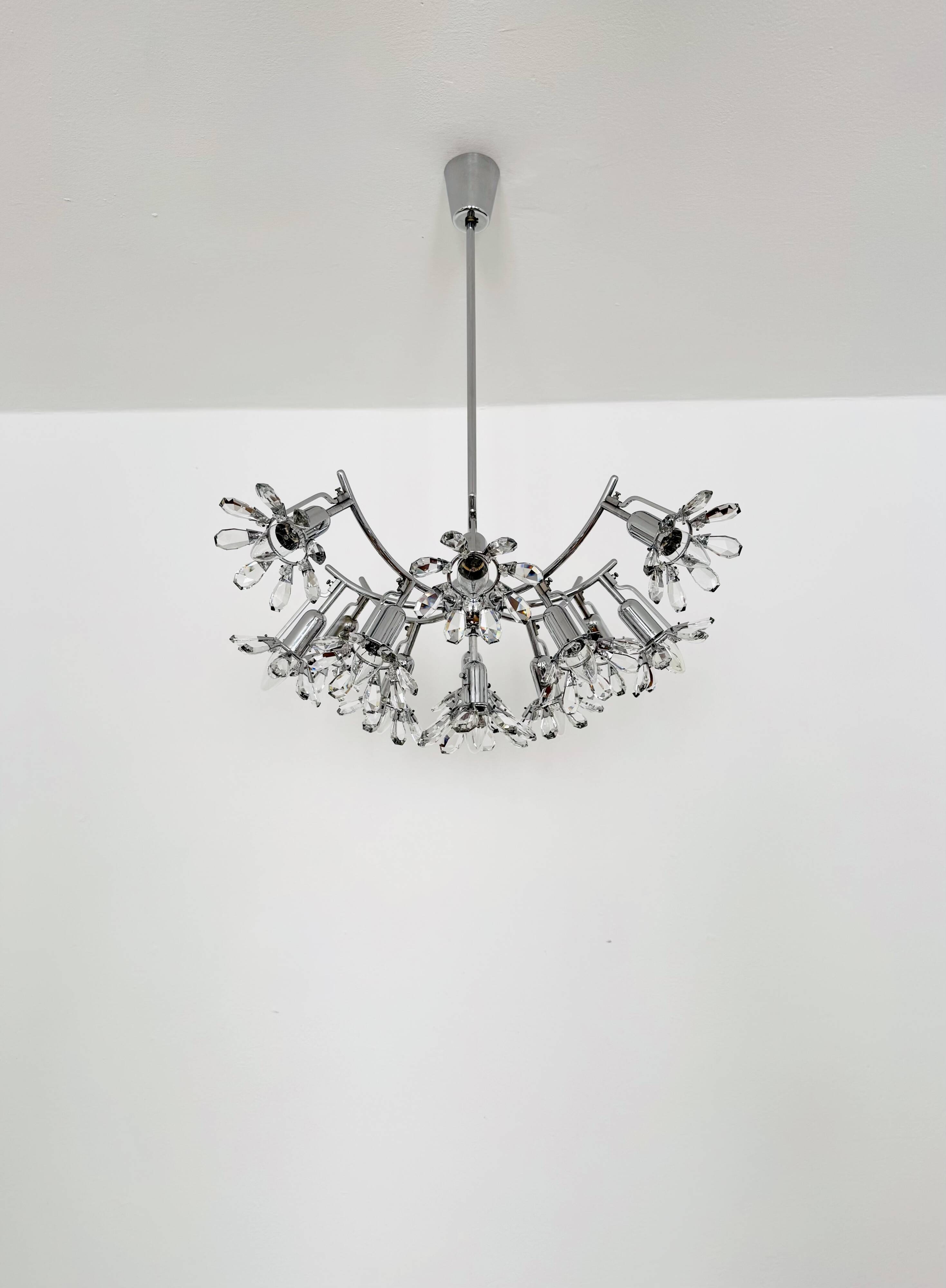 Crystal Glass Chandelier by Bakalowits