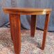 Art Deco side table in solid walnut