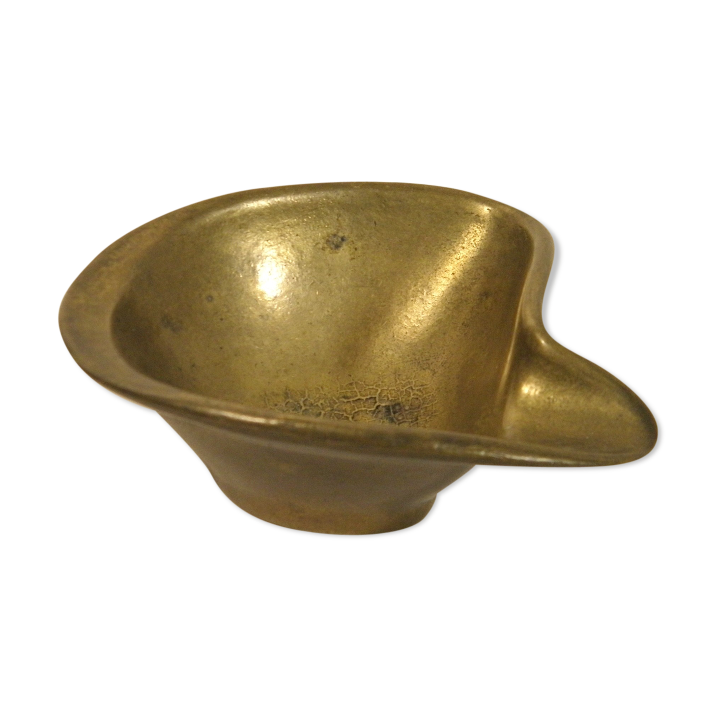 70s brass ashtray