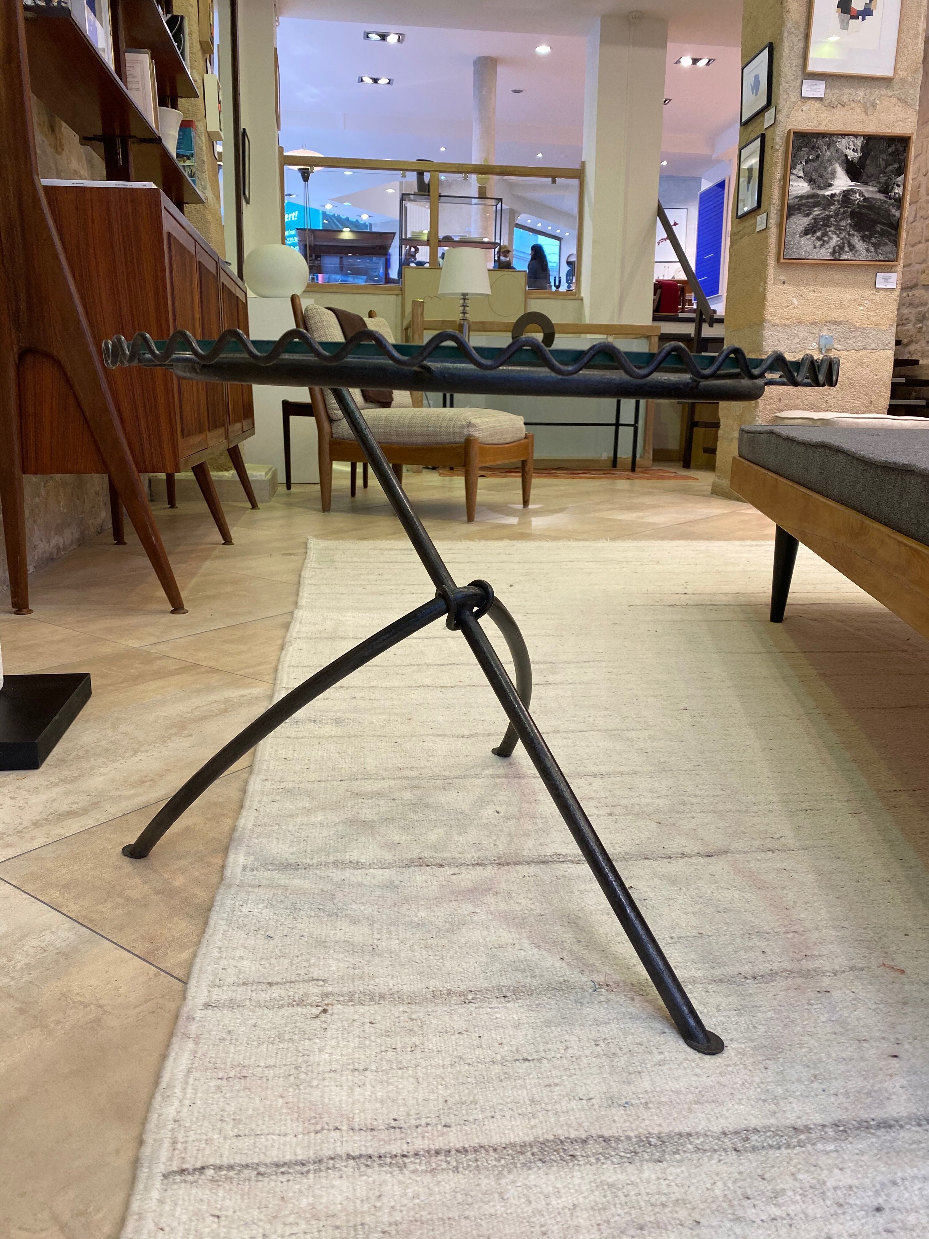 Wrought iron coffee table