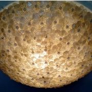 Murano gold glass ceiling light with more than 100 Barovier & Toso flowers
