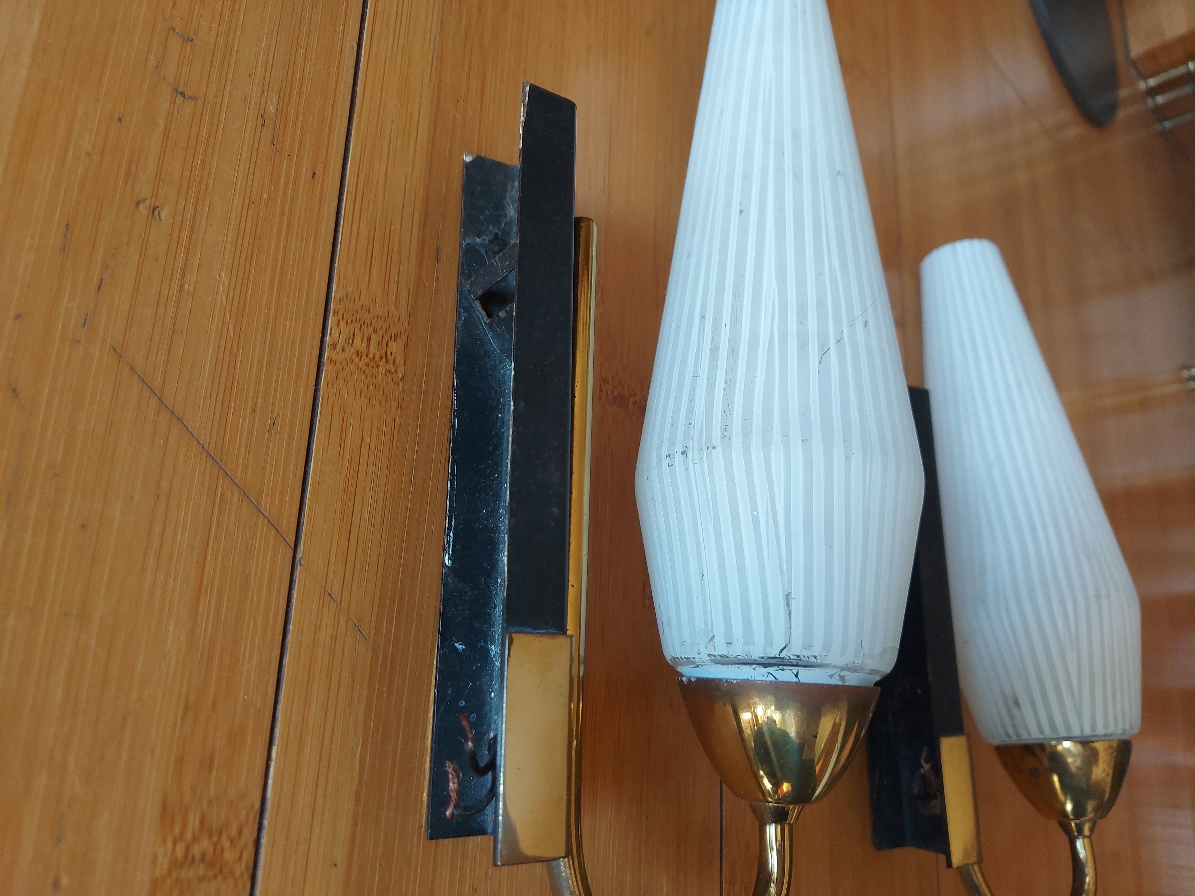 Pair of vintage wall light 50'S Lunel