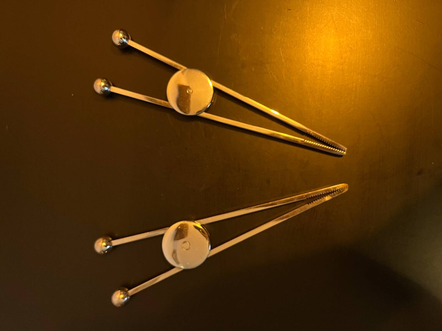 Adnet style sugar tongs or ice cube