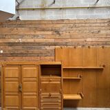 Huge piece of furniture by Guillerme and Chambron, 1950s