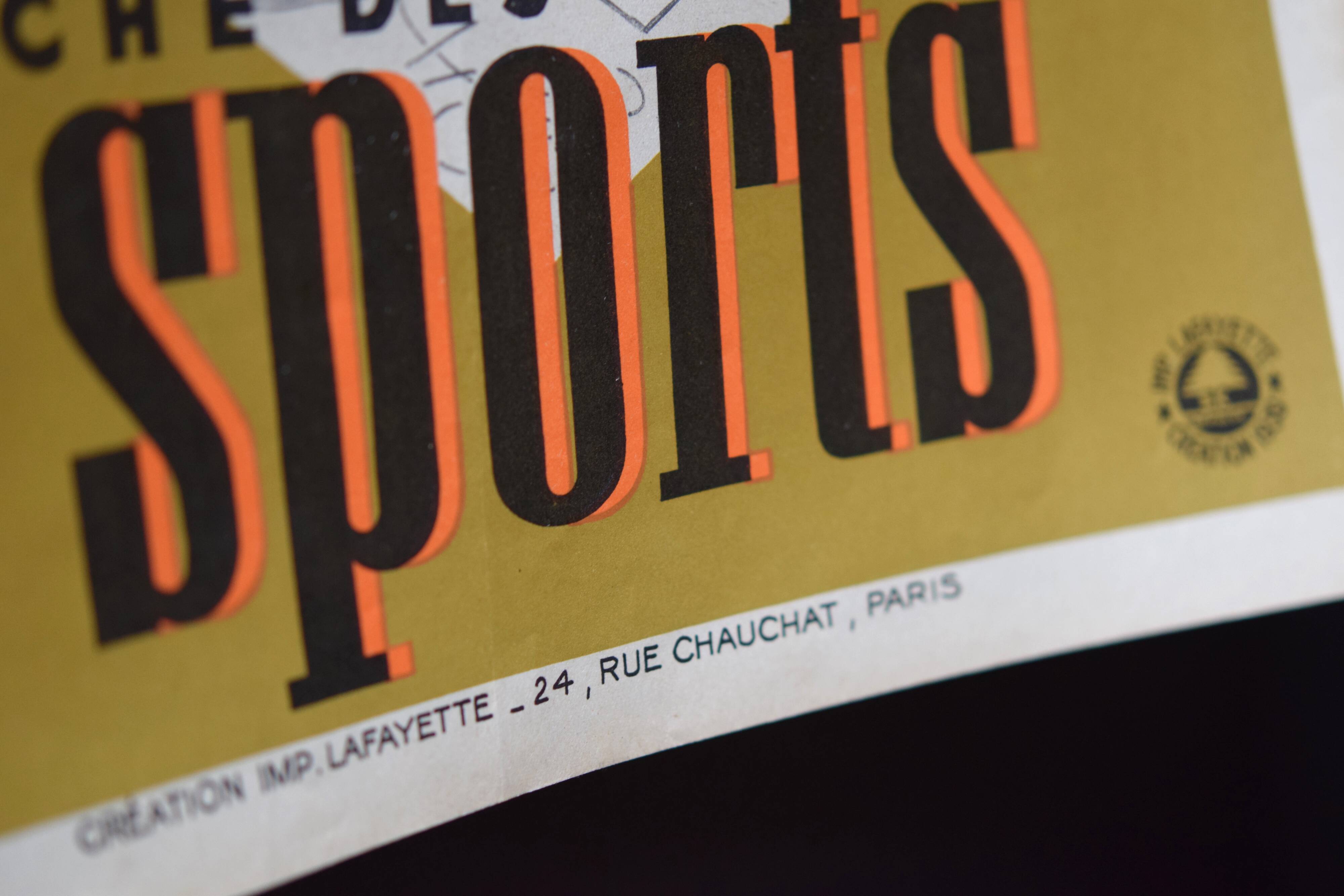 1939 National Lottery Poster "Sports Slice"
