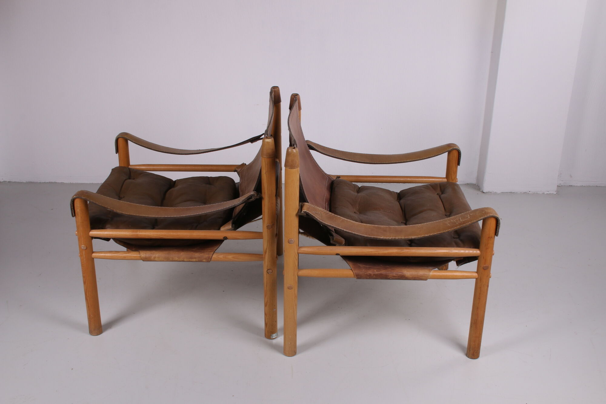 Safari chairs model Sirocco design Van Arne Norell Sweden 1960