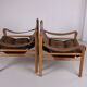 Safari chairs model Sirocco design Van Arne Norell Sweden 1960