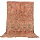 Peach Vintage Moroccan Rug 180 x 305 cm, Berber Wool Rug, Handmade Boho Rug