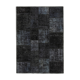 Handmade anatolian vintage 172 cm x 244 cm black patchwork carpet