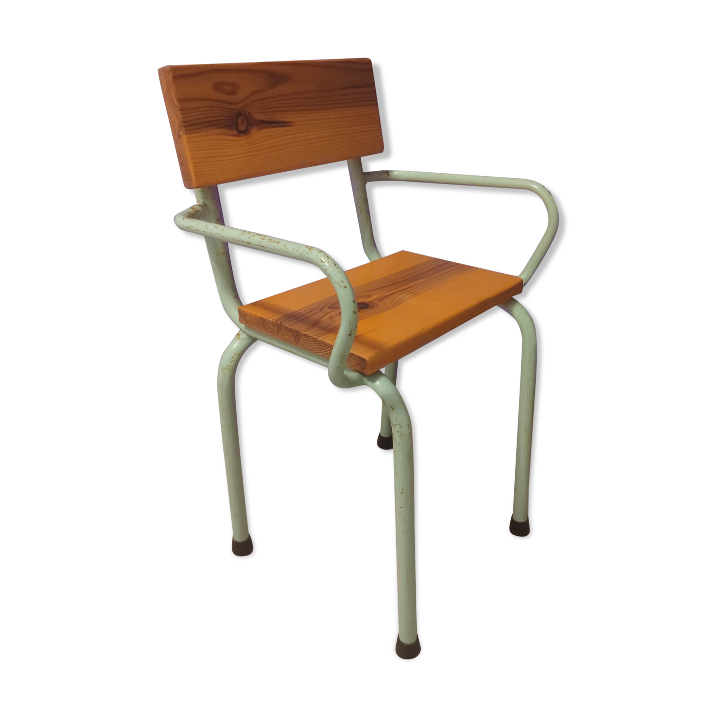 Fauteuil d'école enfant vintage années 50