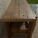 Large workbench with press, 2 drawers and storage tray - Totally sanded and varnished