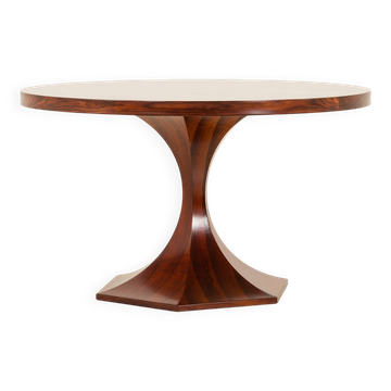 Carlo de Carli round rosewood table, 1960s