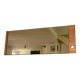 Grand miroir fumé encadrement asymétrique, années 70