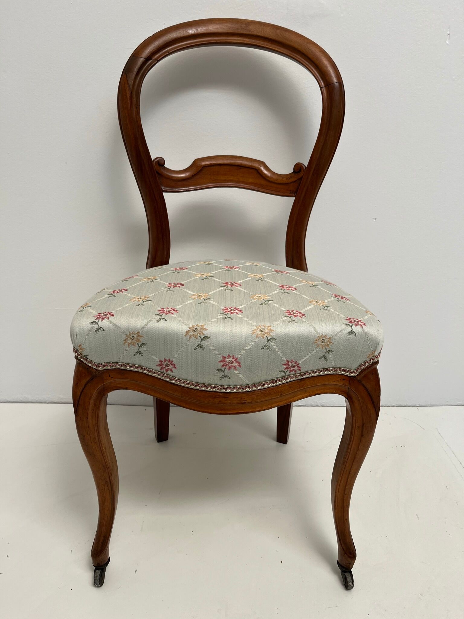 Louis-Philippe upholstered walnut chairs