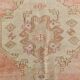 3x6 Turkish Pale Red & Brown Oriental Vintage Rug, 95x196Cm