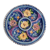 Plat à apéritif en terre cuite émaillée, Olaria Cristo, São Pedro do Corval