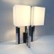 Lumica lamp in chrome metal, spain 1970