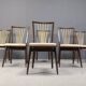 Mid century italian dining chairs, 1950s