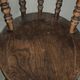 Set of 4 antique English wooden Windsor pub/bistro chairs from 19th century