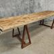 Antique trestle table XXL garden table 89 x 308 cm