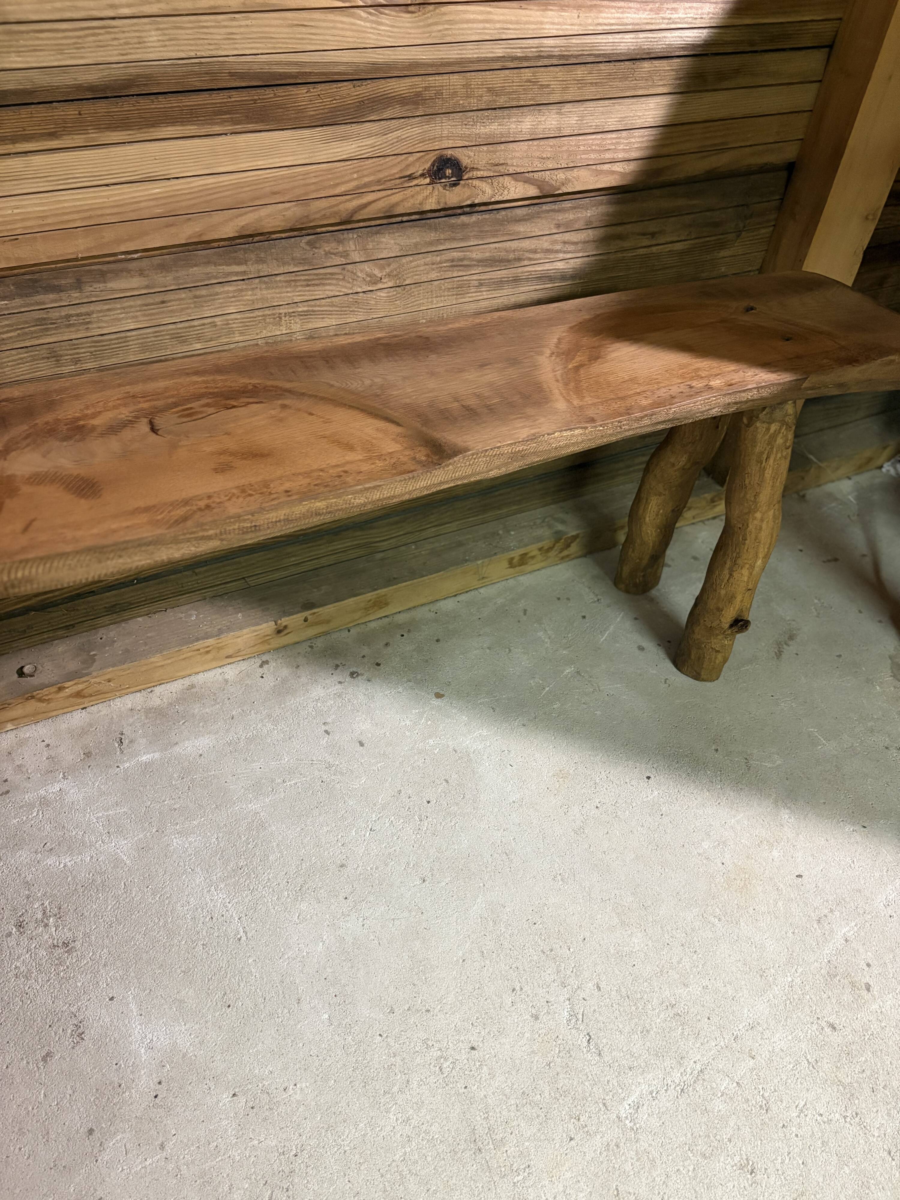 Old solid wood bench – country house spirit