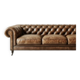 Chesterfield leather sofa