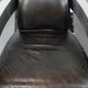 Set of two cowhide leather Aviator design armchairs with aluminium