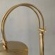 Articulated floor lamp from the 80s in gold metal