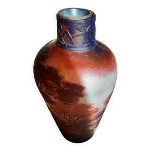 Vase Art Nouveau en verre