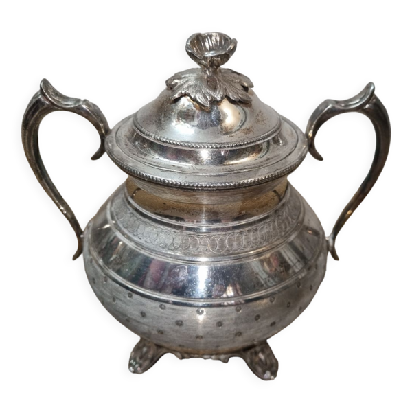 Sucrier métal argenté de 1970